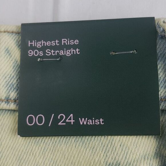 Wild Fable Women's 00 Light Green Acid Wash Jeans - Picture 16 of 16